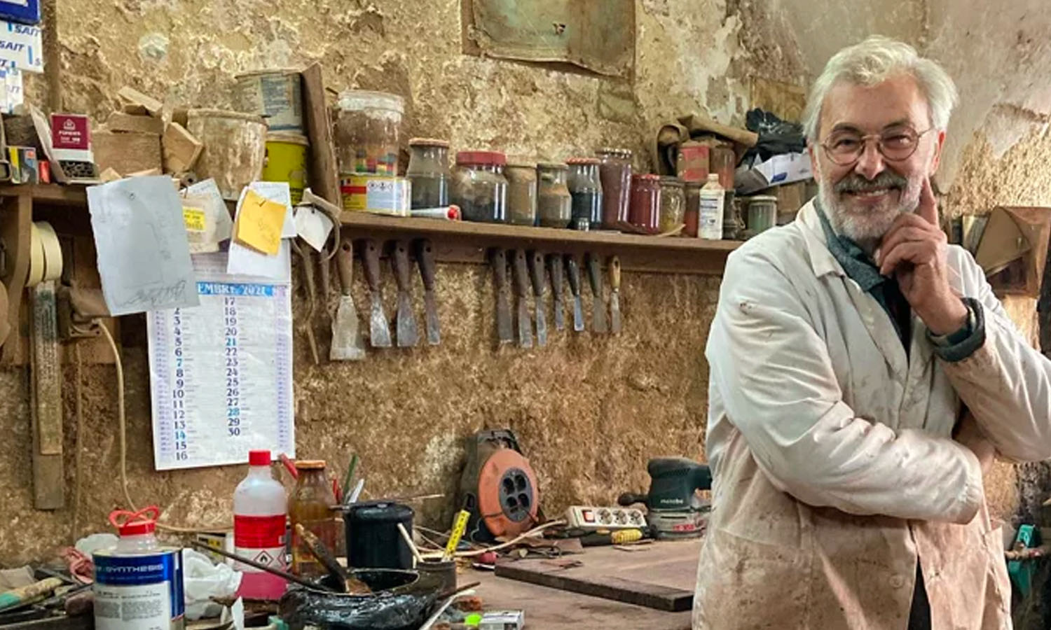 Artisan in his workshop