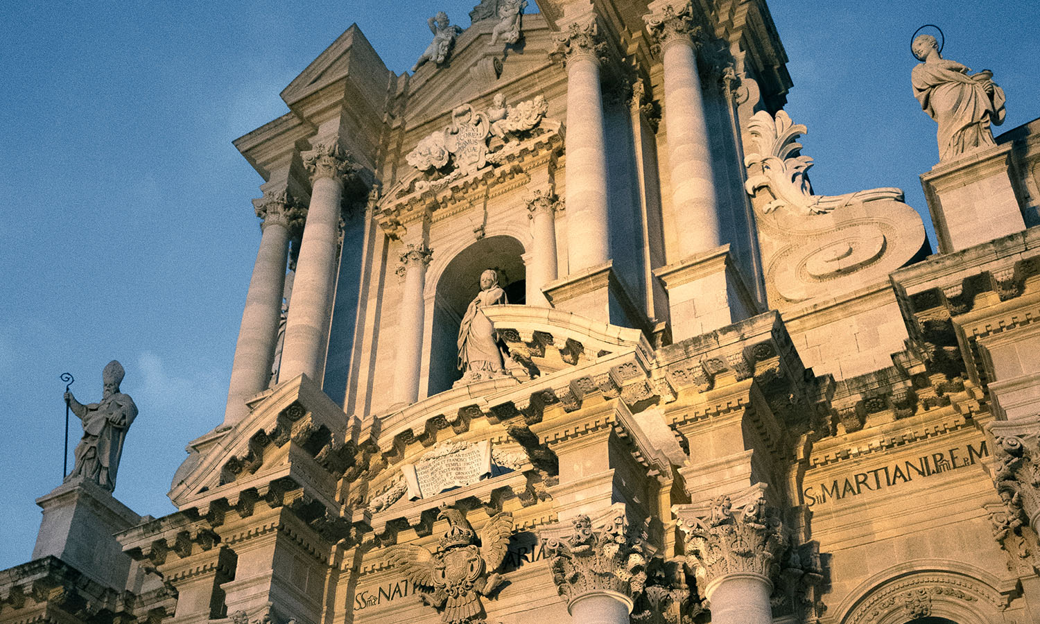 Facade of the cathedral of Syracuse